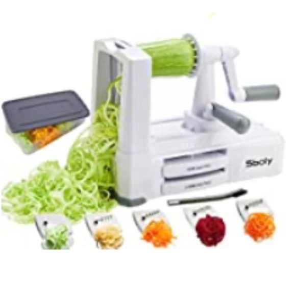 Sboly Vegetable Spiralizer, 5-Blade Zoodle Maker Zucchini Spaghetti... - Picture 1 of 1